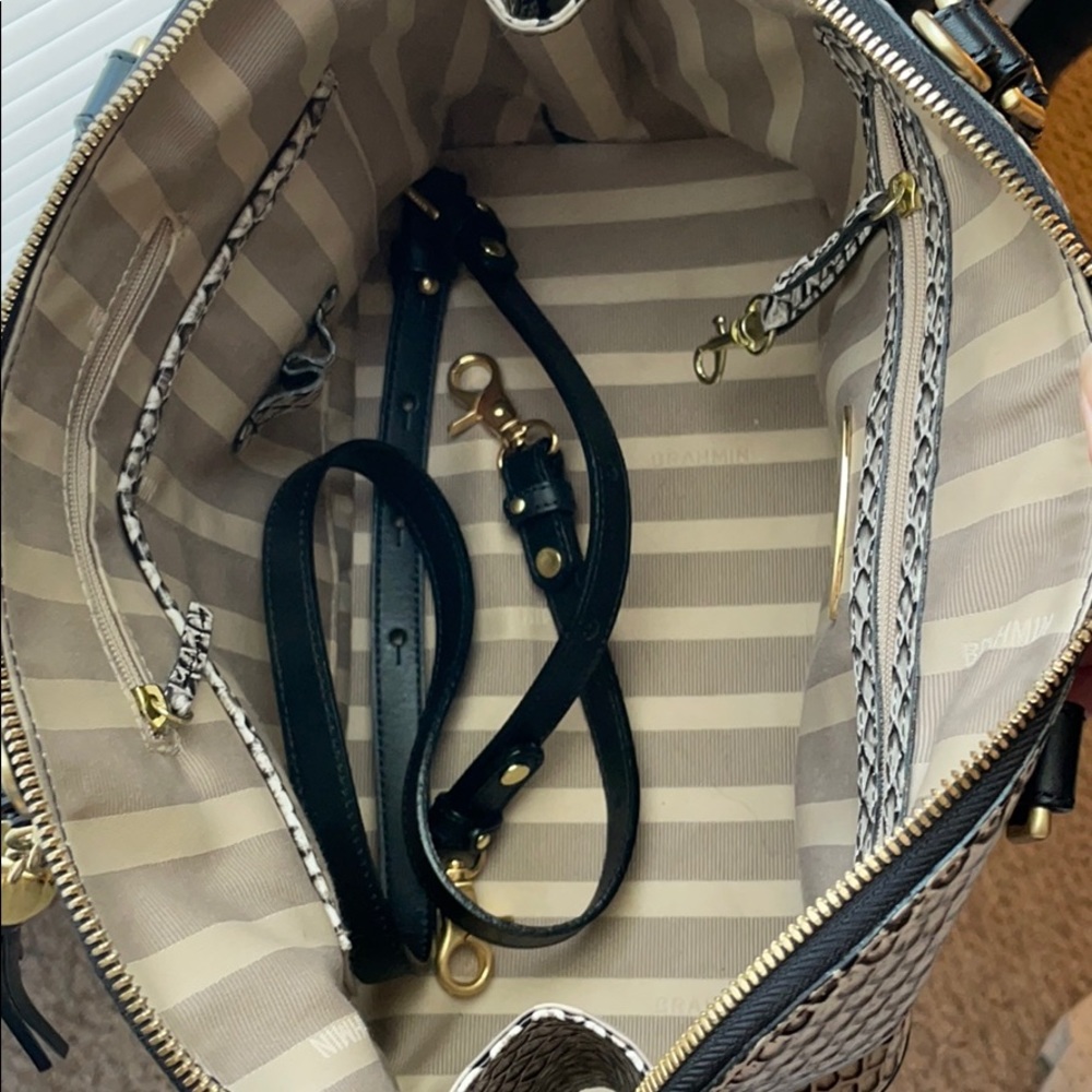 Brahmin Top-handle Python Handbag - Picture 4 of 7